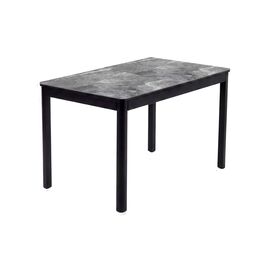 Стол DikLine DKQ120 Керамика серый глянец (italian middle grey)/подстолье черное/опоры черные | Интернет магазин мебели и декора LifeDekor