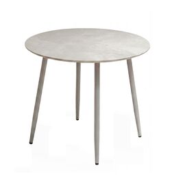 Стол DikLine RKM90 Керамика глянец белый Icelandic white jade (Ostra Bianco Light)/подстолье капучино/опоры капучино | Интернет магазин мебели и декора LifeDekor