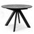 Стол DikLine SKC100E d1000 Керамика Серый мрамор/подстолье черное/опоры черные | Интернет магазин мебели и декора LifeDekor
