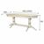 Стол обеденный Тарун 5 раздвижной слоновая кость/золото 190/250*84 | Интернет магазин мебели и декора LifeDekor