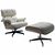 Кресло EAMES LOUNGE CHAIR и оттоманка EAMES LOUNGE CHAIR бежевые, Цвет: Бежевый | Интернет магазин мебели и декора LifeDekor