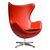 Кресло EGG STYLE CHAIR красный, Цвет: Красный | Интернет магазин мебели и декора LifeDekor