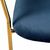Стул Turin синий с золотыми ножками, изображение 7 | Интернет магазин мебели и декора LifeDekor