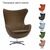 Кресло EGG STYLE CHAIR коричневый, изображение 8 | Интернет магазин мебели и декора LifeDekor
