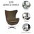 Кресло EGG STYLE CHAIR коричневый, изображение 9 | Интернет магазин мебели и декора LifeDekor