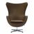 Кресло EGG STYLE CHAIR коричневый, изображение 2 | Интернет магазин мебели и декора LifeDekor