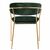 Стул Turin зеленый с золотыми ножками, изображение 4 | Интернет магазин мебели и декора LifeDekor