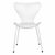 Стул Seven Style белый с белыми ножками, изображение 2 | Интернет магазин мебели и декора LifeDekor