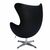 Кресло EGG STYLE CHAIR чёрный, натуральная кожа, изображение 4 | Интернет магазин мебели и декора LifeDekor