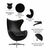 Кресло EGG STYLE CHAIR чёрный, натуральная кожа, изображение 7 | Интернет магазин мебели и декора LifeDekor