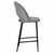 Стул полубарный Leo темно-серый, изображение 3 | Интернет магазин мебели и декора LifeDekor