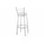 Барный стул Kuroda белый полимер / светлый мусс, изображение 4 | Интернет магазин мебели и декора LifeDekor