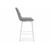 Барный стул Алст светло-серый / белый, изображение 3 | Интернет магазин мебели и декора LifeDekor