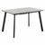 Стол Dublin раскладной 120-160х80х75 серый мрамор с чёрными ножками | Интернет магазин мебели и декора LifeDekor