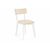 Стул деревянный Гилмар бежевый велюр / белый | Интернет магазин мебели и декора LifeDekor