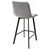Полубарный стул CHILLI-QB SQUARE светло-серый #26, велюр / черный каркас (H=66cm) М-City, изображение 3 | Интернет магазин мебели и декора LifeDekor