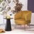 Кресло MUSSELS BLUVEL-68 желтый, велюр / золотой каркас М-City, изображение 2 | Интернет магазин мебели и декора LifeDekor