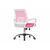 Компьютерное кресло Ergoplus pink / white, изображение 5 | Интернет магазин мебели и декора LifeDekor