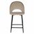Стул полубарный Leo латте с жаккардом, поворотный механизм, изображение 3 | Интернет магазин мебели и декора LifeDekor