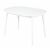 Стол овальный Алиса-1200  (белый/белый) раздвижной | Интернет магазин мебели и декора LifeDekor