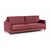 Keln диван-кровать трехместный прямой, велюр красный, изображение 2 | Интернет магазин мебели и декора LifeDekor