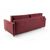 Keln диван-кровать трехместный прямой, велюр красный, изображение 5 | Интернет магазин мебели и декора LifeDekor
