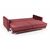 Keln диван-кровать трехместный прямой, велюр красный | Интернет магазин мебели и декора LifeDekor