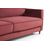 Keln диван-кровать трехместный прямой, велюр красный, изображение 8 | Интернет магазин мебели и декора LifeDekor