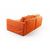 Island диван рогожка оранжевый, изображение 5 | Интернет магазин мебели и декора LifeDekor
