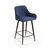 Стул полубарный Robert, бархат синий 29 | Интернет магазин мебели и декора LifeDekor