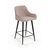 Стул полубарный Robert, бархат пепельно-бежевый 25 | Интернет магазин мебели и декора LifeDekor