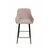 Стул полубарный Robert, бархат пепельно-бежевый 25, изображение 2 | Интернет магазин мебели и декора LifeDekor