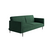 Este диван-кровать трехместный, прямой, с подлокотниками, бархат зеленый 19 | Интернет магазин мебели и декора LifeDekor