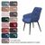 Стул Capri  поворотный 360 градусов, бархат синий 29 / опора конус, изображение 7 | Интернет магазин мебели и декора LifeDekor