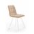 Стул UNO, бархат бежевый 5/ белый профиль | Интернет магазин мебели и декора LifeDekor