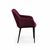 Стул с подлокотниками Robert, бархат винно-красный 16 new, изображение 5 | Интернет магазин мебели и декора LifeDekor