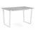 Стол деревянный Лота Лофт 120 25 мм бетон / белый матовый | Интернет магазин мебели и декора LifeDekor