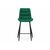 Барный стул Алст велюр зеленый / черный, изображение 2 | Интернет магазин мебели и декора LifeDekor