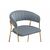 Стул Kamelia 1 gray / gold, изображение 5 | Интернет магазин мебели и декора LifeDekor