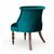 Кресло Бархат (темный тон / 23 - изумрудный), изображение 3 | Интернет магазин мебели и декора LifeDekor