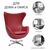 Кресло EGG STYLE CHAIR красный, натуральная кожа, изображение 8 | Интернет магазин мебели и декора LifeDekor