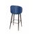 Стул барный Mont Blanc, бархат синий 29 / черный конус, изображение 5 | Интернет магазин мебели и декора LifeDekor