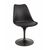 Стул на круглом основании 635-E-T (BLACK 04/основание Черный) | Интернет магазин мебели и декора LifeDekor