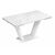 Стол стеклянный Конор 140(200)х80х73 ультра белый / белый | Интернет магазин мебели и декора LifeDekor