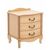 Тумбочка прикроватная "Джульетта" 3 ящ. (светлый дуб) Вис | Интернет магазин мебели и декора LifeDekor