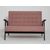 Диван двухместный РЕТРО (венге / RS 12 - розовый) | Интернет магазин мебели и декора LifeDekor