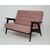 Диван двухместный РЕТРО (венге / RS 12 - розовый), изображение 2 | Интернет магазин мебели и декора LifeDekor