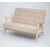 Диван двухместный РЕТРО (беленый дуб / RS3 - бежевый), изображение 2 | Интернет магазин мебели и декора LifeDekor