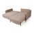 Barcelona диван-кровать с шезлонгом, велюр бежевый, изображение 7 | Интернет магазин мебели и декора LifeDekor