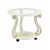 Стол журнальный Грация (С) на колесах слоновая кость/золото, изображение 2 | Интернет магазин мебели и декора LifeDekor